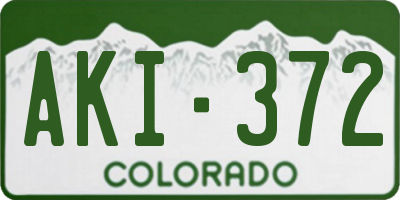 CO license plate AKI372