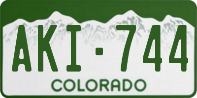 CO license plate AKI744