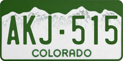 CO license plate AKJ515