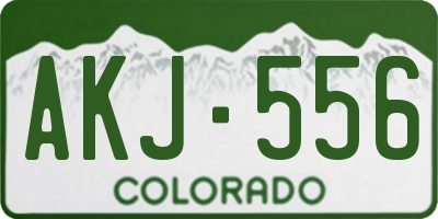 CO license plate AKJ556