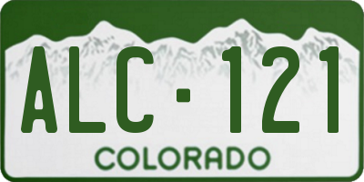 CO license plate ALC121