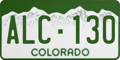 CO license plate ALC130
