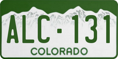 CO license plate ALC131