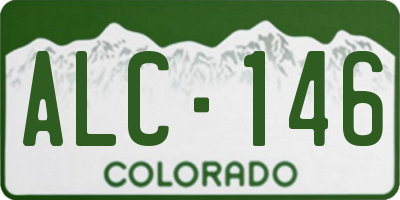 CO license plate ALC146