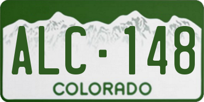 CO license plate ALC148