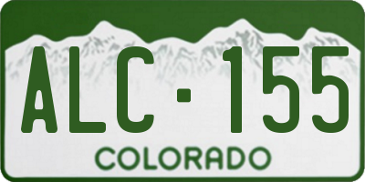 CO license plate ALC155