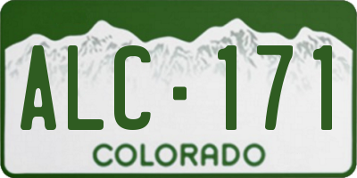 CO license plate ALC171