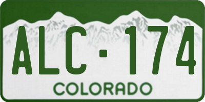 CO license plate ALC174