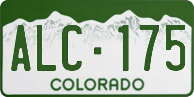 CO license plate ALC175