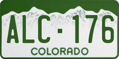CO license plate ALC176