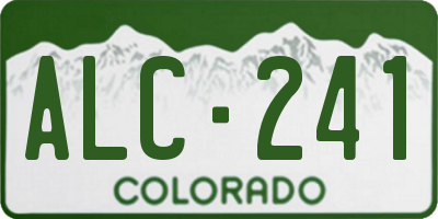CO license plate ALC241