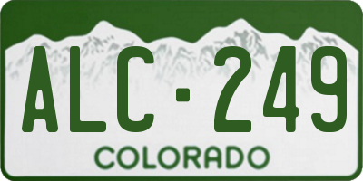 CO license plate ALC249