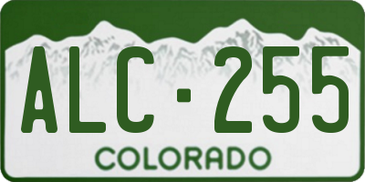 CO license plate ALC255