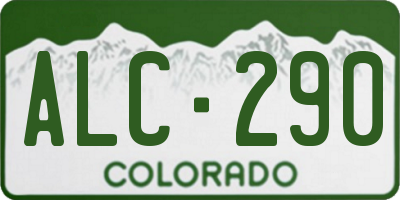 CO license plate ALC290