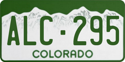 CO license plate ALC295