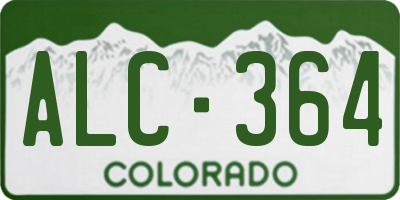 CO license plate ALC364