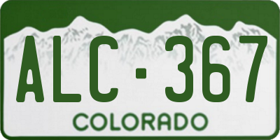CO license plate ALC367