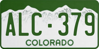 CO license plate ALC379