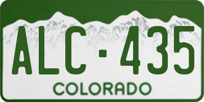 CO license plate ALC435