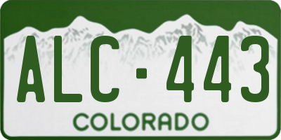 CO license plate ALC443