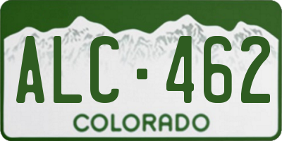 CO license plate ALC462