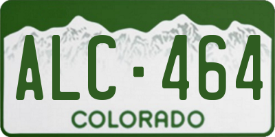 CO license plate ALC464