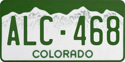 CO license plate ALC468