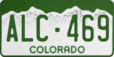CO license plate ALC469