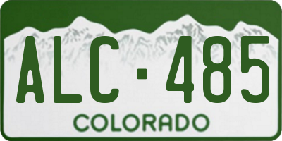 CO license plate ALC485