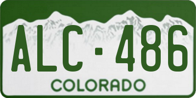 CO license plate ALC486