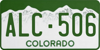 CO license plate ALC506