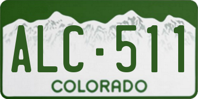 CO license plate ALC511