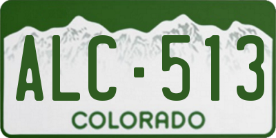CO license plate ALC513