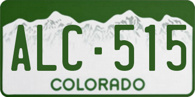 CO license plate ALC515