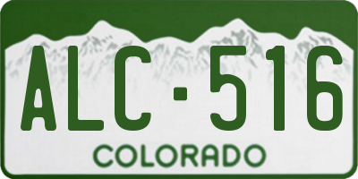CO license plate ALC516