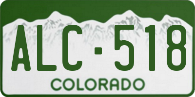 CO license plate ALC518