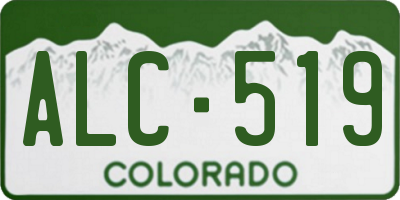 CO license plate ALC519