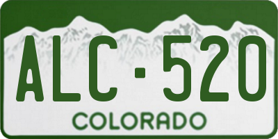 CO license plate ALC520