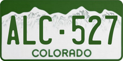 CO license plate ALC527
