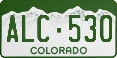 CO license plate ALC530