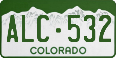 CO license plate ALC532