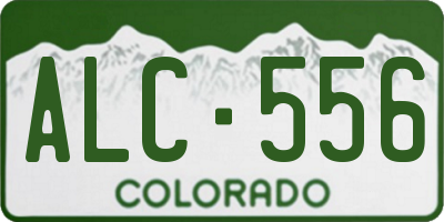 CO license plate ALC556