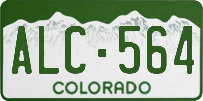 CO license plate ALC564