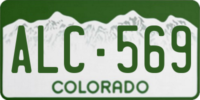 CO license plate ALC569
