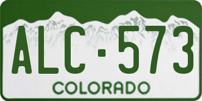 CO license plate ALC573