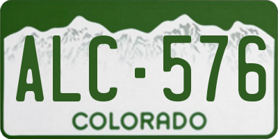 CO license plate ALC576