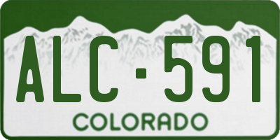 CO license plate ALC591