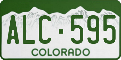CO license plate ALC595
