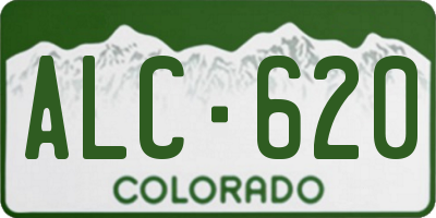 CO license plate ALC620