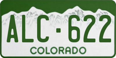CO license plate ALC622